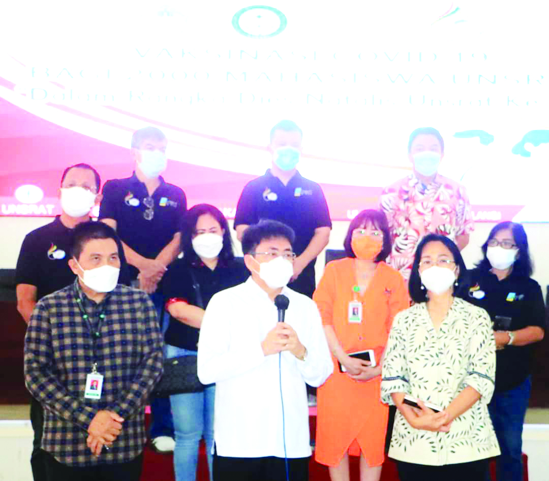 2000 Mahasiswa Unsrat Divaksin